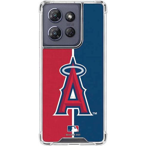 MLB Los Angeles Angels Split Moto G Play 5G (2025) Clear Case